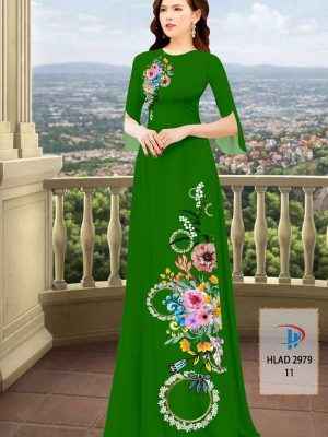 Vải Áo Dài Hoa In 3D AD HLAD2979 44